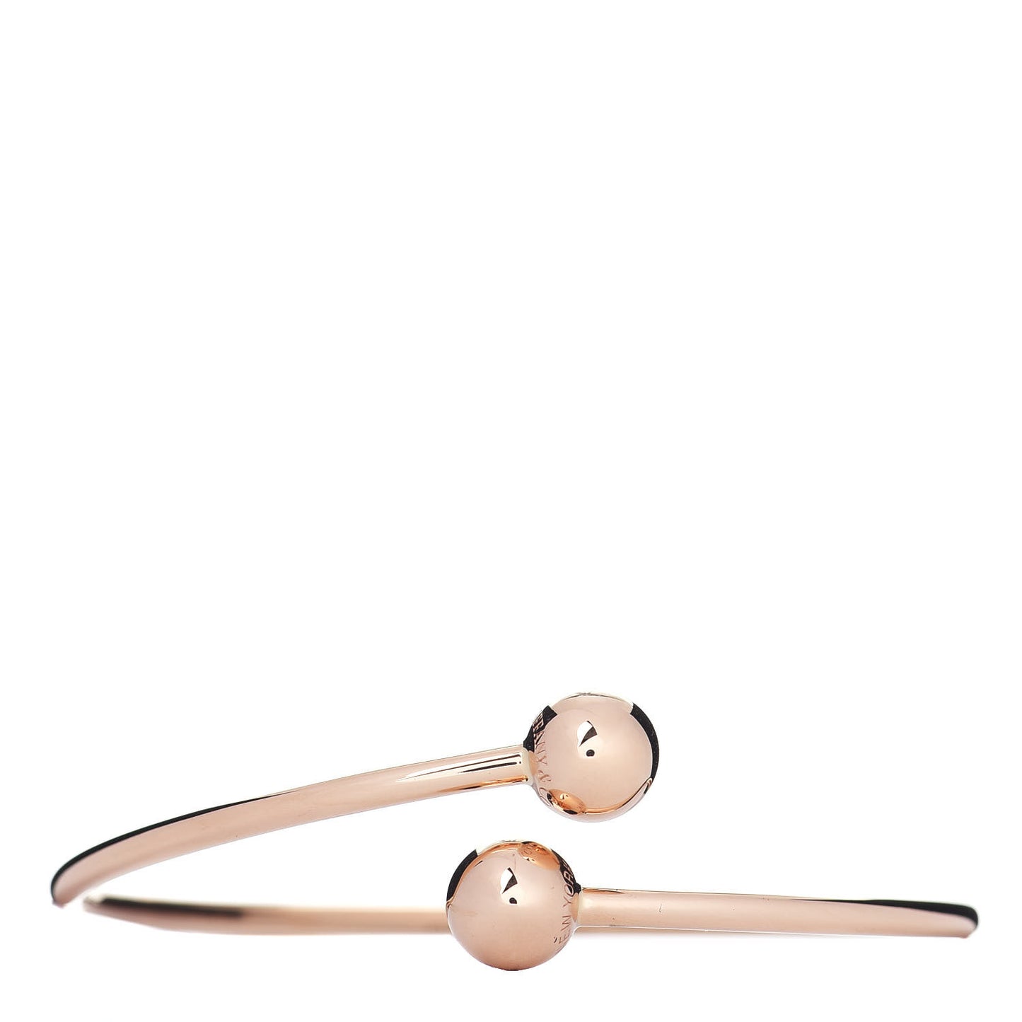 18K Rose Gold 8mm HardWear Ball Bypass Bracelet