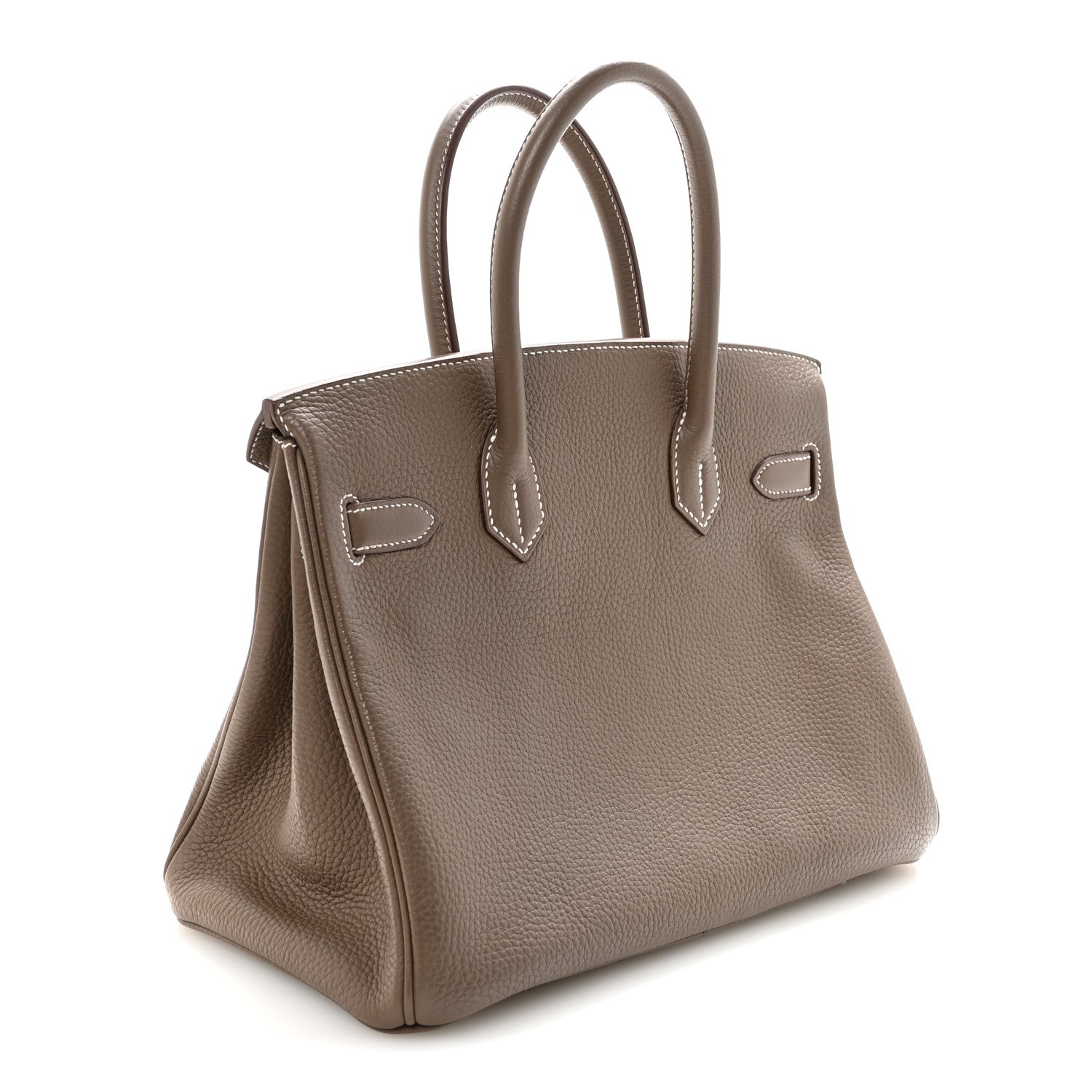 Hermes Taurillon Clemence Birkin 30 Etoupe 3 of 10