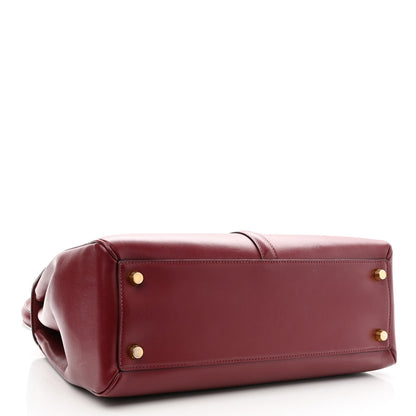 Celine Satinated Calfskin Medium 16 Top Handle Bag Light Burgundy 4 of 12