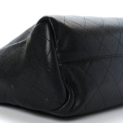Chanel Caviar Stitched Large Shopping Tote Black 7 of 9