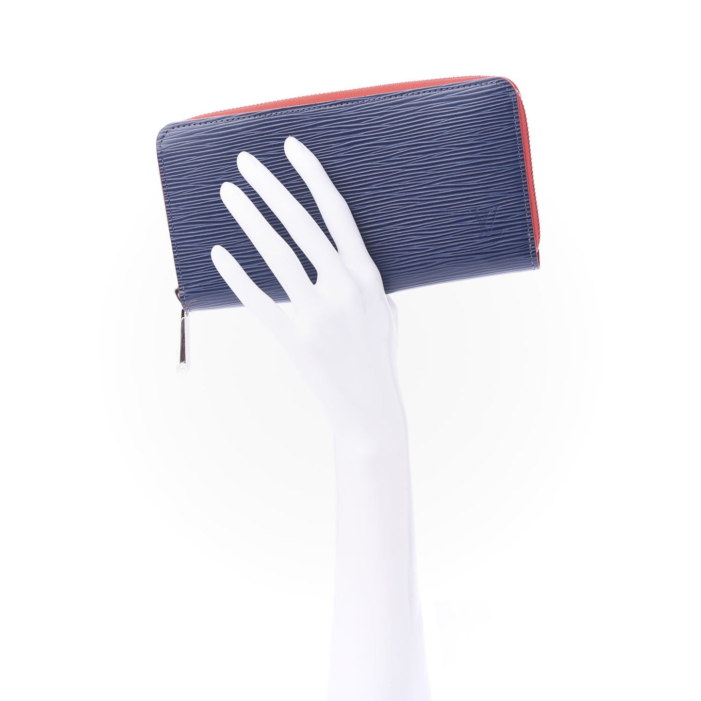 Epi Zippy Wallet Cobalt Coquelicot