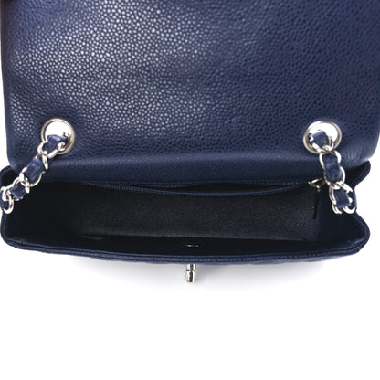 Chanel Caviar Quilted Mini Rectangular Flap Navy 5 of 12
