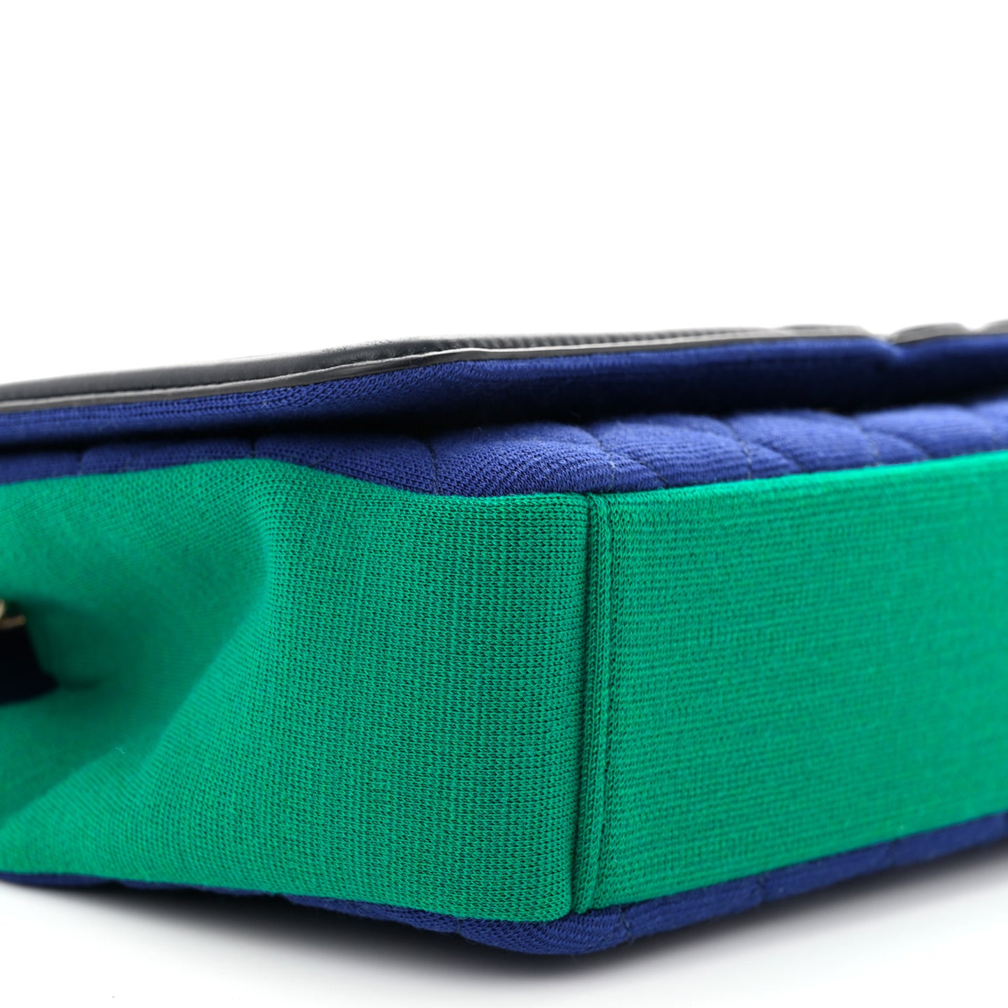 Jersey Quilted Small CC Filigree Flap Blue Green