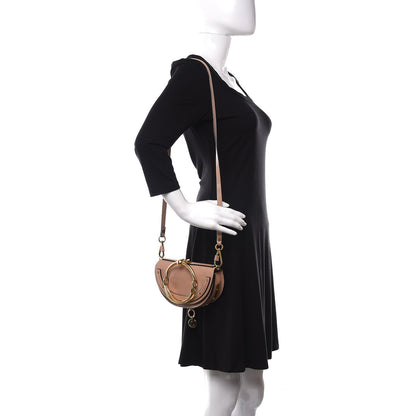 Chloe Calfskin Small Nile Bracelet Minaudiere Bag Biscotti Beige 2 of 10