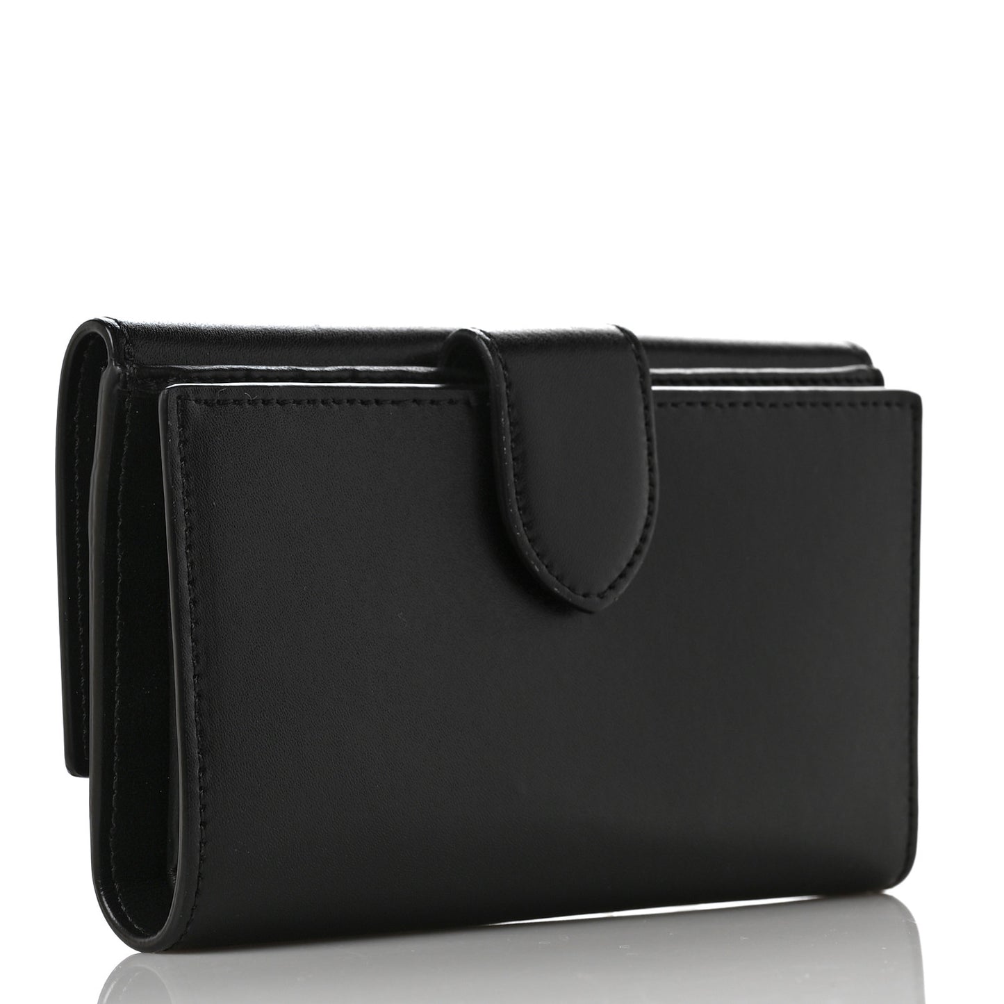 Vitello Liberty Century Lucido By The Way Medium Bi-Fold Wallet English Black