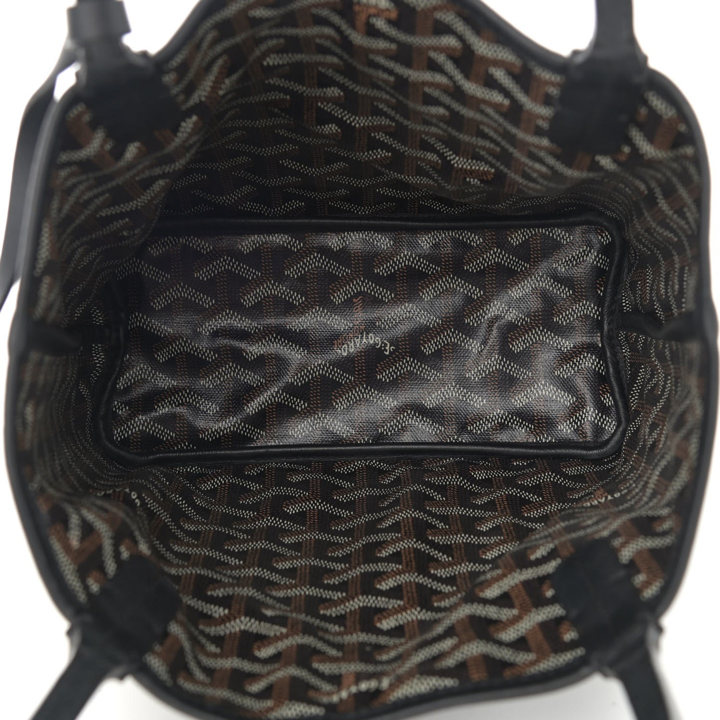 Goyardine Reversible Mini Anjou Black
