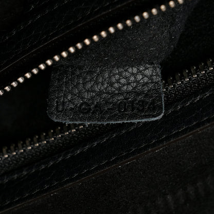 Celine Drummed Calfskin Mini Luggage Black 7 of 12