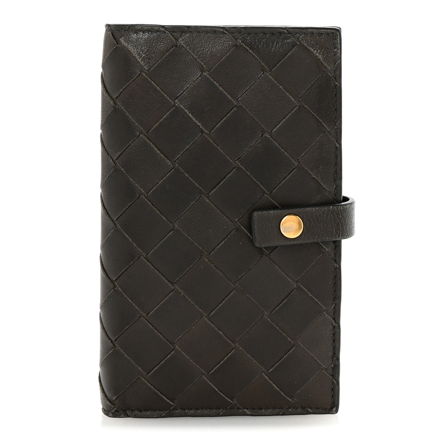 Bottega Veneta Nappa Intrecciato Bifold Zip Wallet Ebano 1 of 8