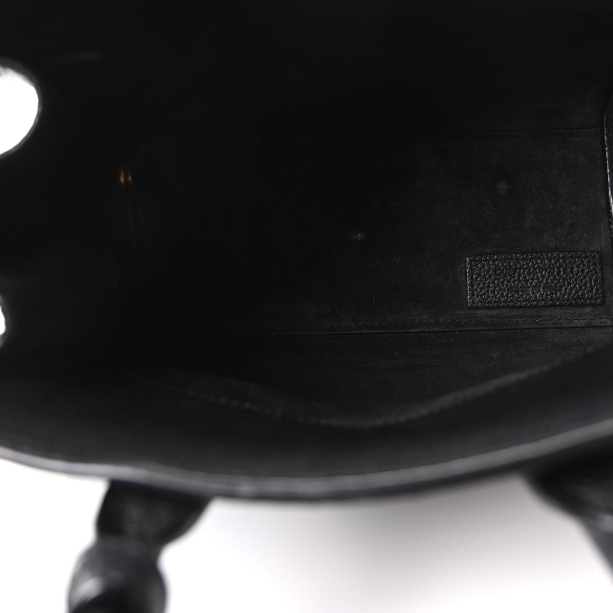 Grained Calfskin Nano Supple Sac De Jour Black