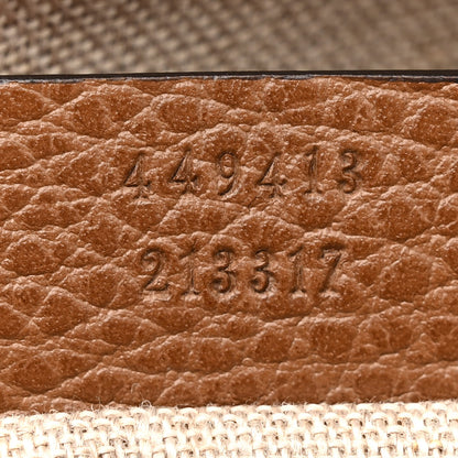 Gucci Monogram Mini Bree Messenger Bag Beige Tabacco 7 of 12