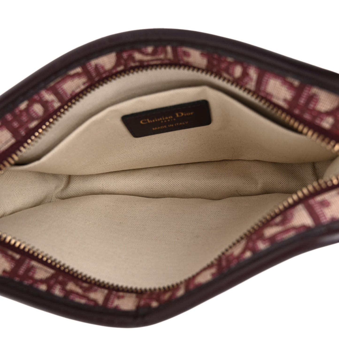 Oblique Diorquake Clutch Burgundy