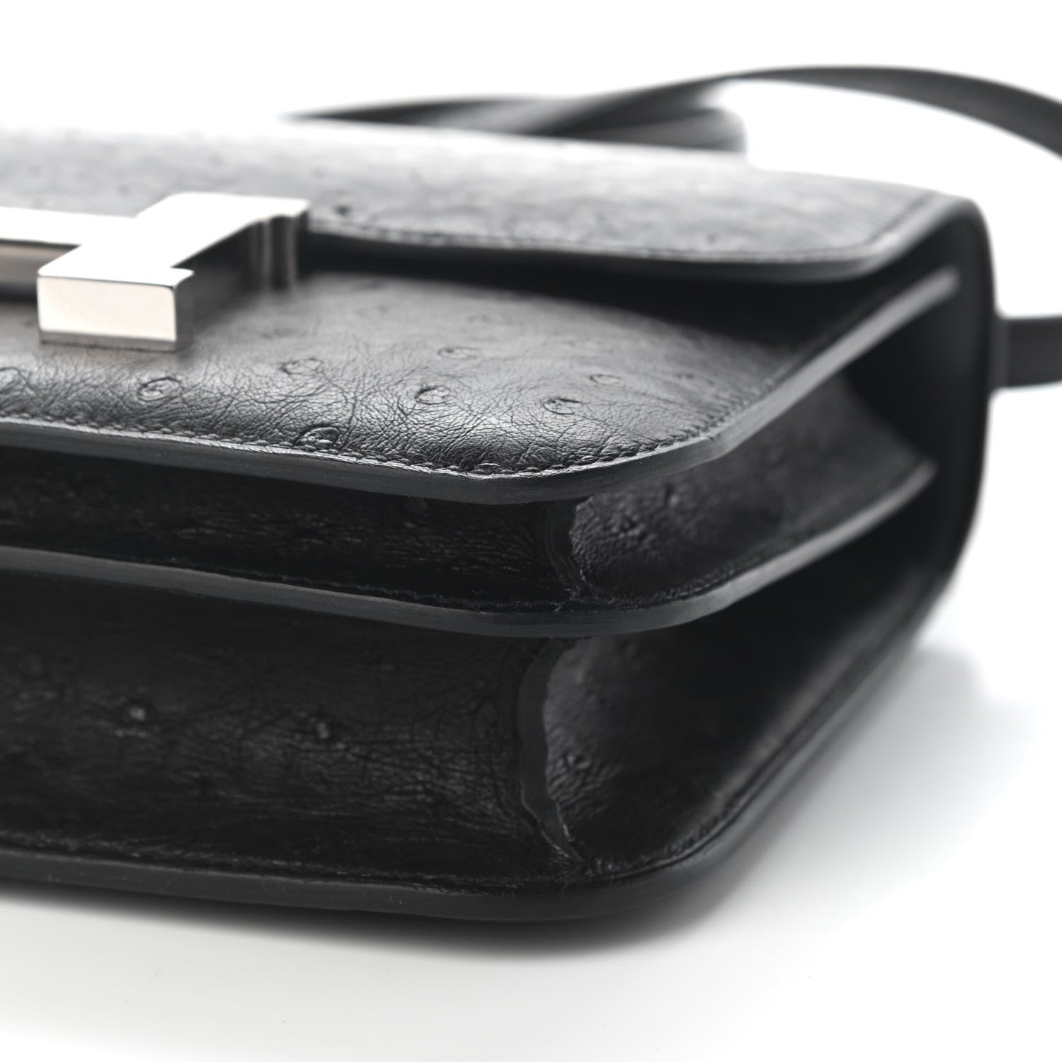 Hermes Ostrich Constance 18 Black 9 of 9