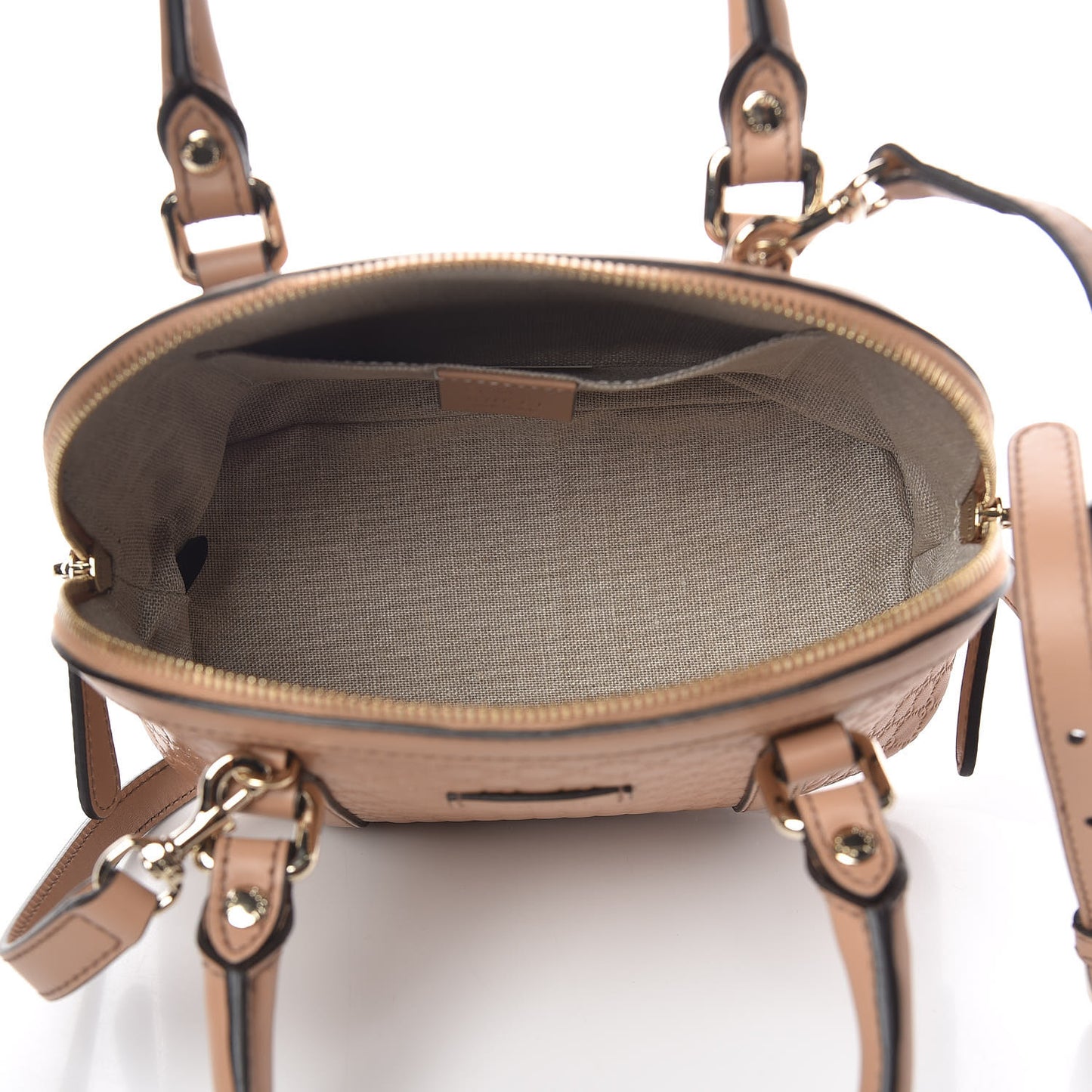Soft Microguccissima Mini Dome Bag Camelia