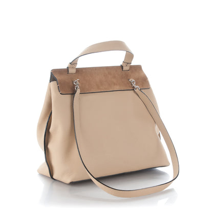 Marc Jacobs Calfskin Suede Large Waverly Satchel Camel 3 of 9