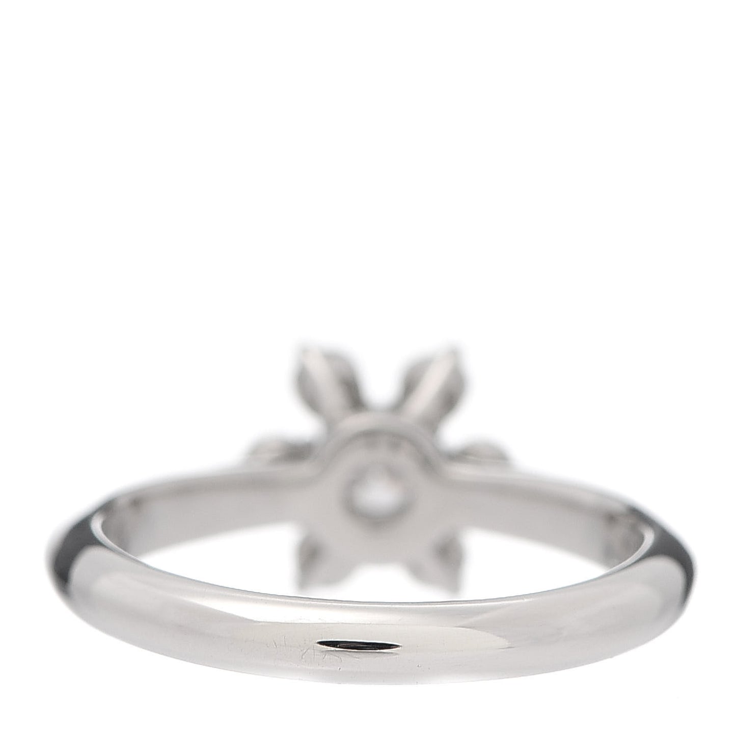 Platinum Diamond Flower Ring 48 4.5