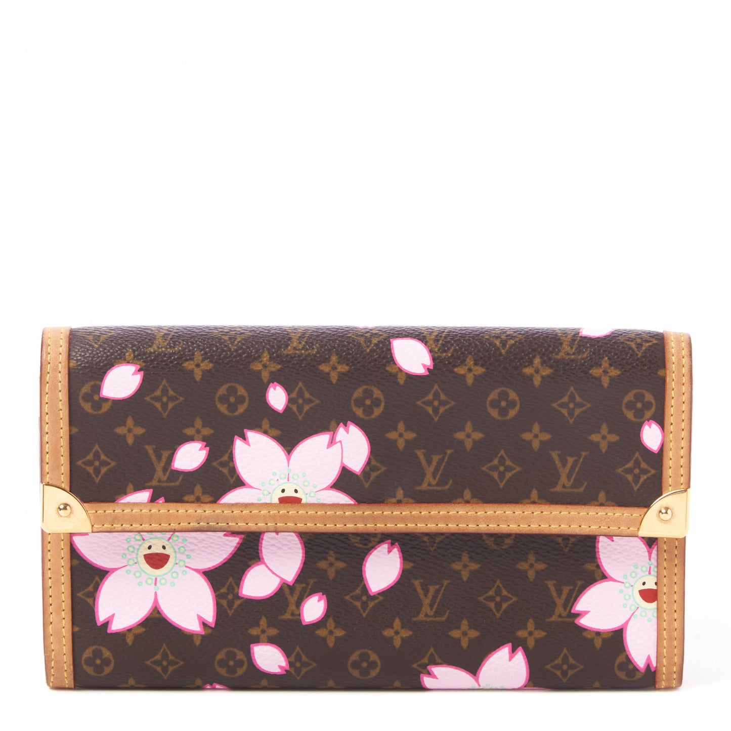 Monogram Cherry Blossom Porte Tresor International Wallet Brown