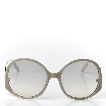 Chloe Acetate Oversized Round Emilia Sunglasses CE707S Turtledove 2 of 8