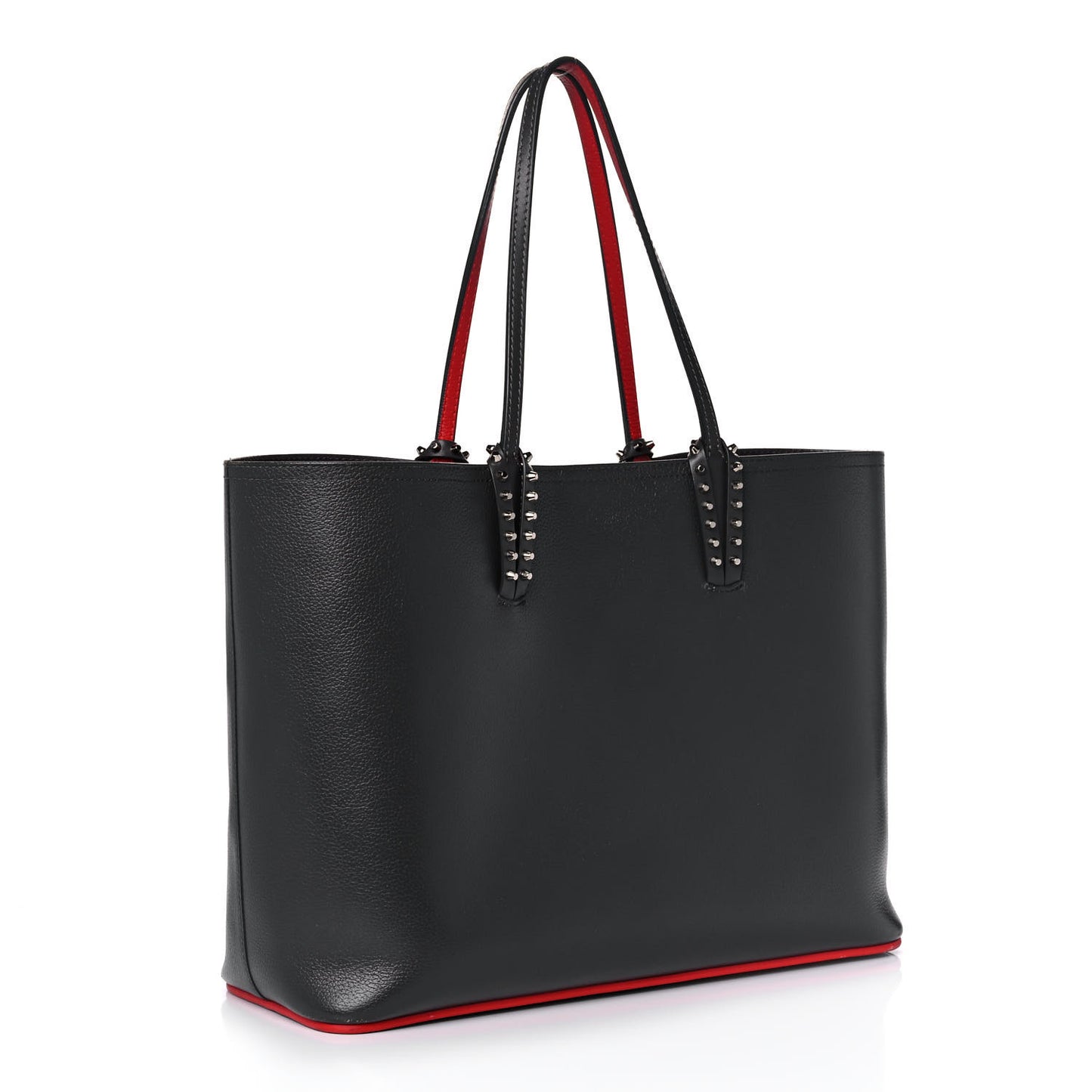 Calfskin Spikes East West Cabata Tote Charbon