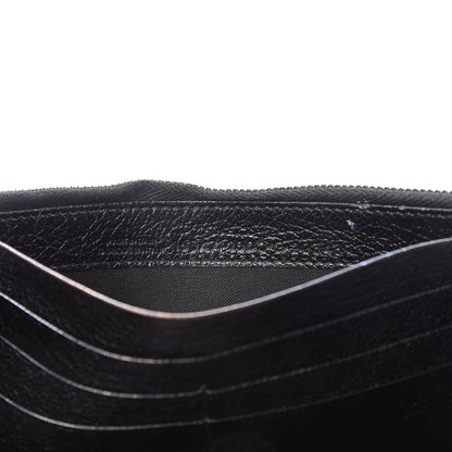 Balenciaga Chevre Gold Metallic Edge Hardware Money Wallet Black 8 of 8