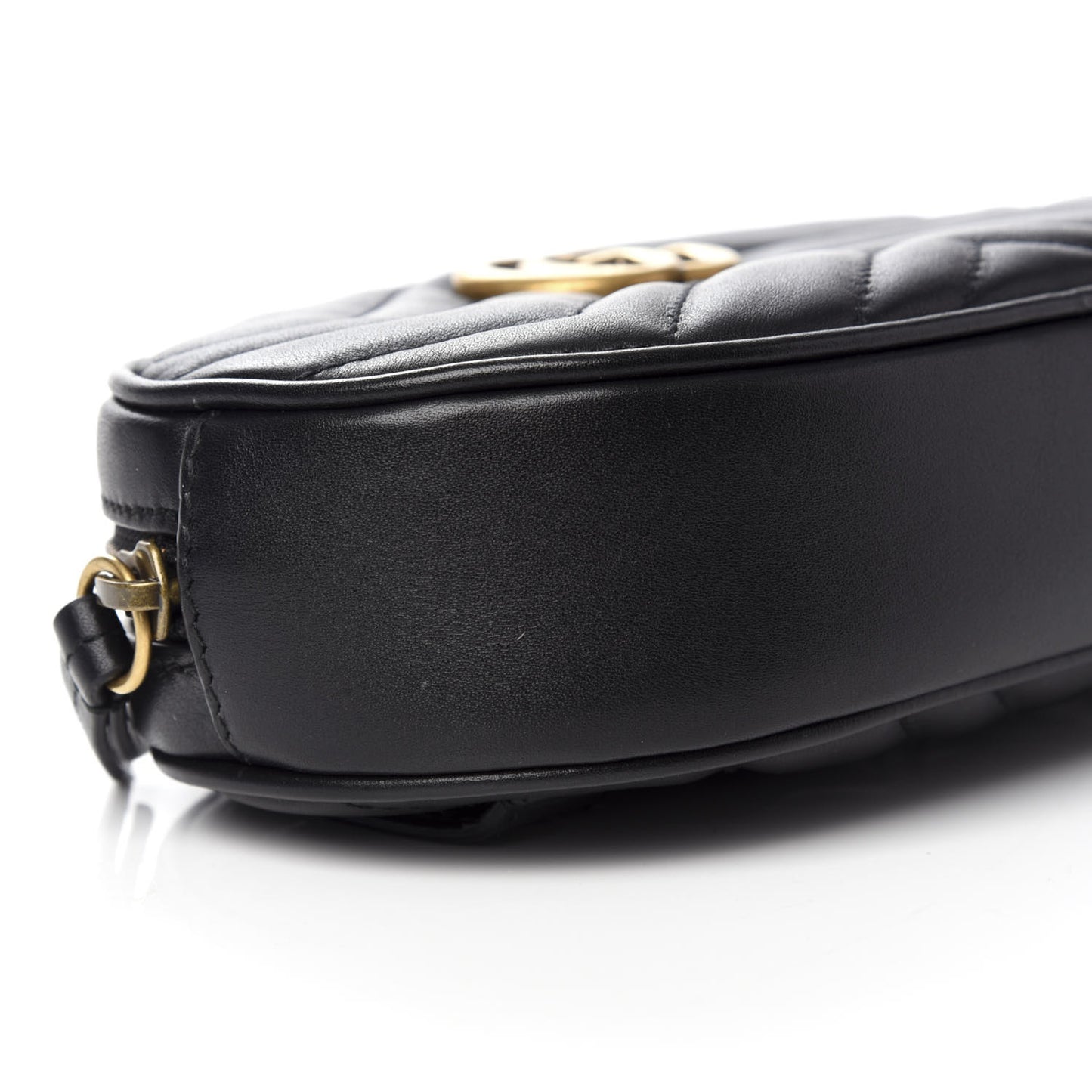 Calfskin Matelasse GG Marmont Belt Bag 75 30 Black