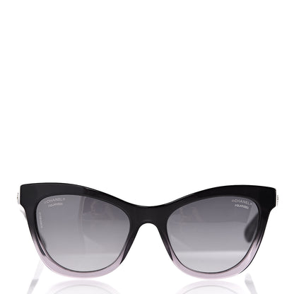 Chanel Polarized Acetate CC Cat Eye Summer Sunglasses 5350 Black 2 of 8