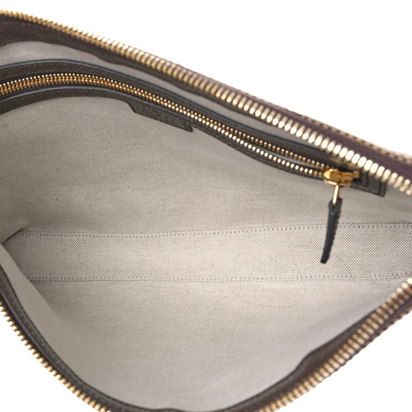 Monogram Jumbo GG Textured Dollar Calfskin Web Wristlet Messenger Bag Camel Ebony New Acero