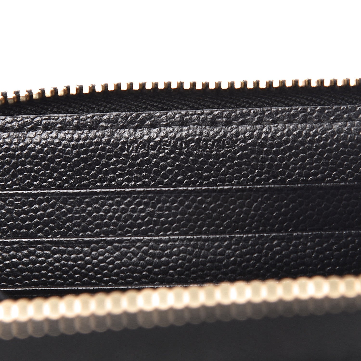 Saint Laurent Grain De Poudre Matelasse Chevron Monogram Phone Wallet Black 7 of 9