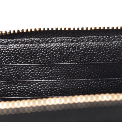 Saint Laurent Grain De Poudre Matelasse Chevron Monogram Phone Wallet Black 7 of 9