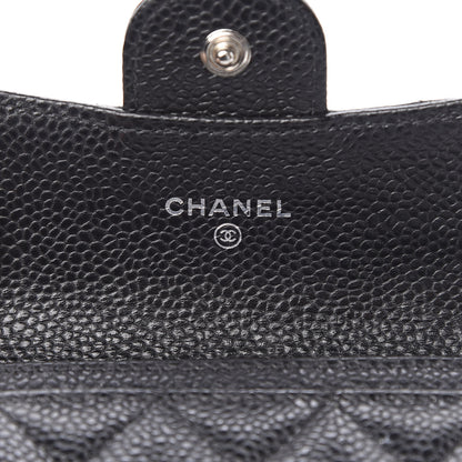 Chanel Caviar Quilted Flap Card Holder Wallet Black 6 of 9