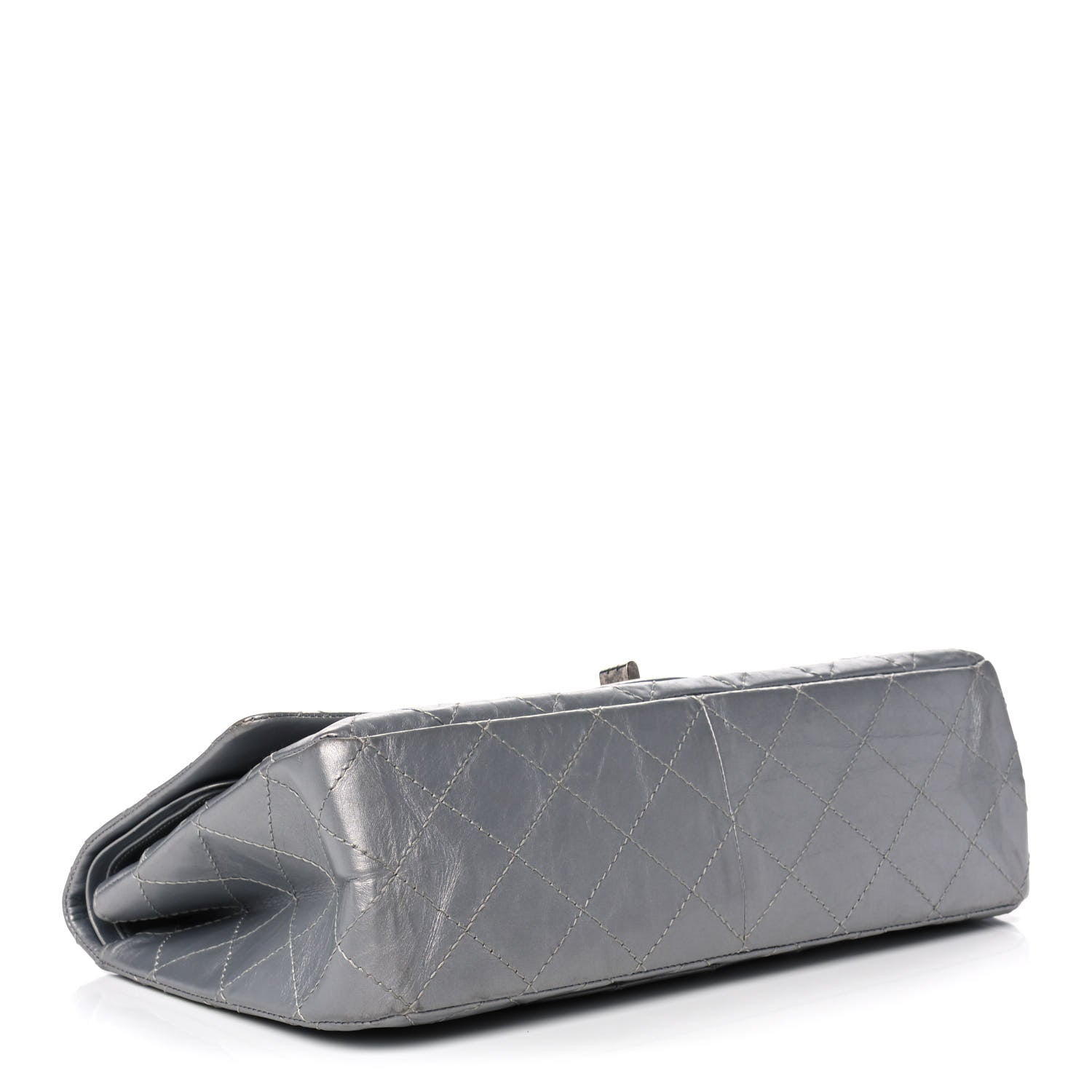 Chanel Metallic Aged Calfskin Quilted 2.55 Reissue 227 Flap Silver 4 of 12