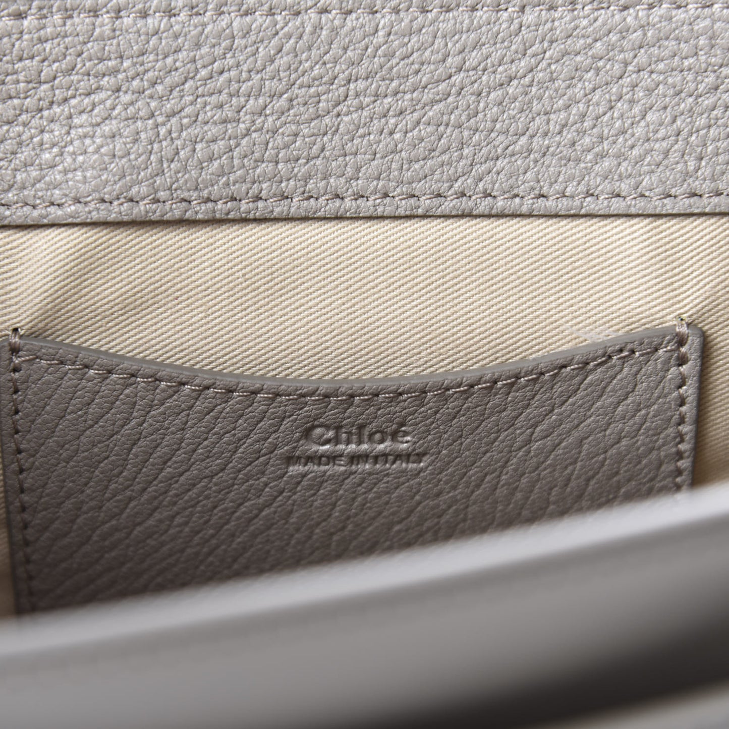 Calfskin Large Tess Bag Motty Grey