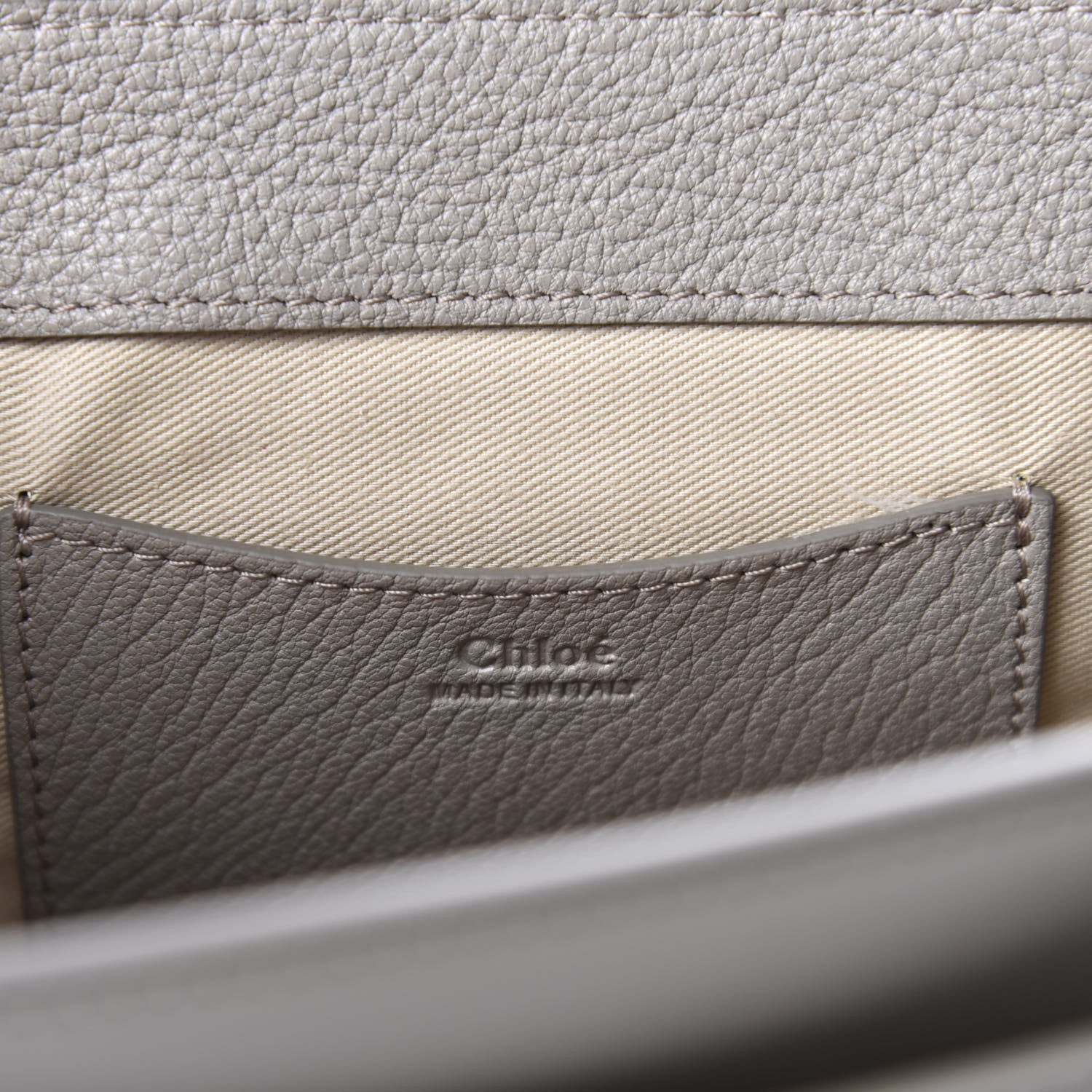Chloe Calfskin Large Tess Bag Motty Grey 9 of 10