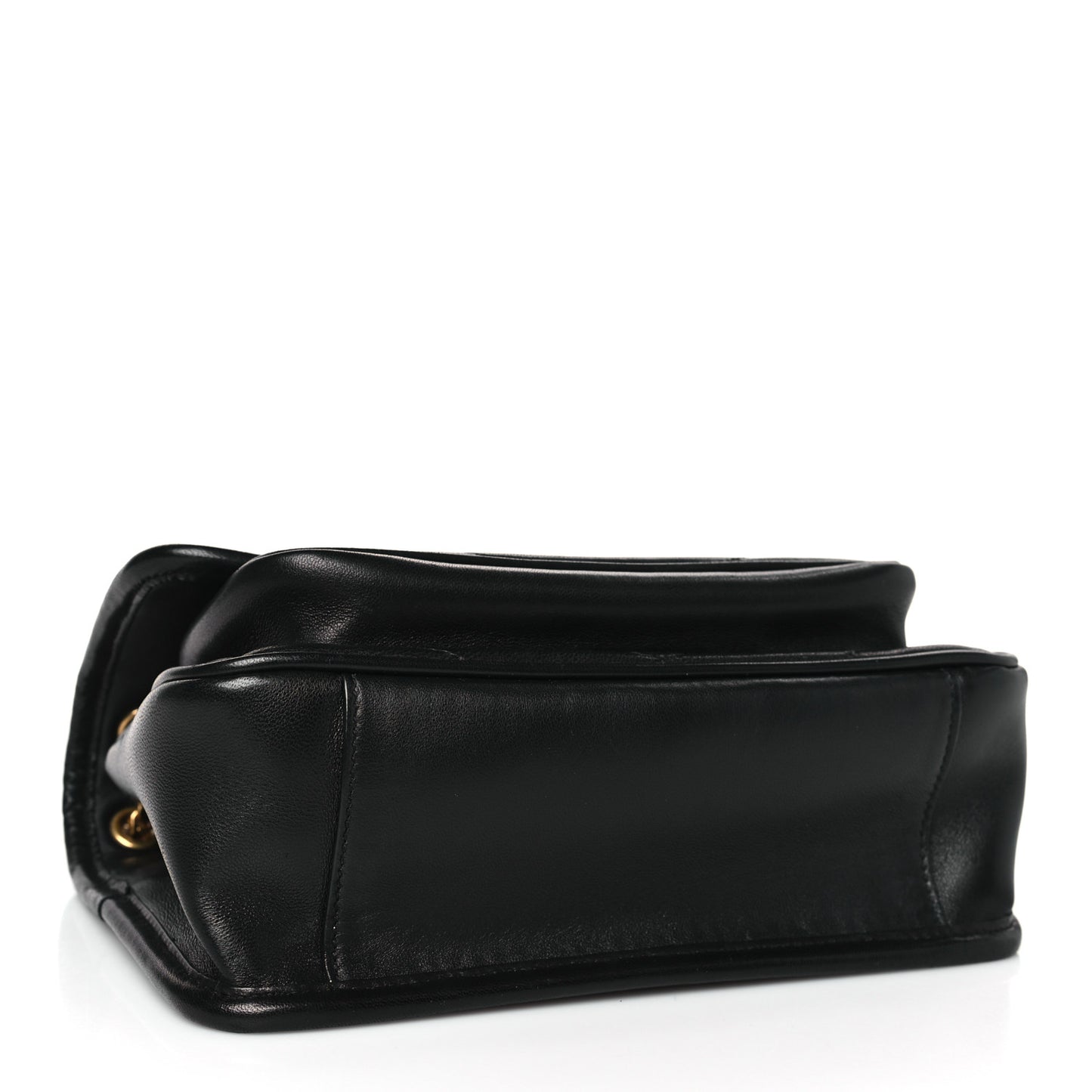 Lambskin Matelasse Monogram Baby Niki Chain Satchel Black