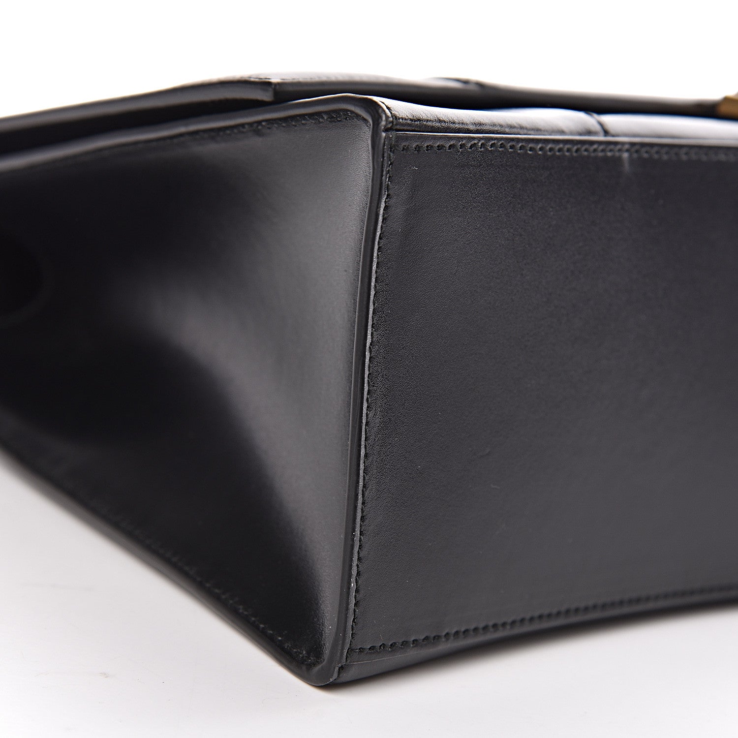 Balenciaga Shiny Box Calfskin Medium Hourglass Top Handle Bag Black 10 of 12