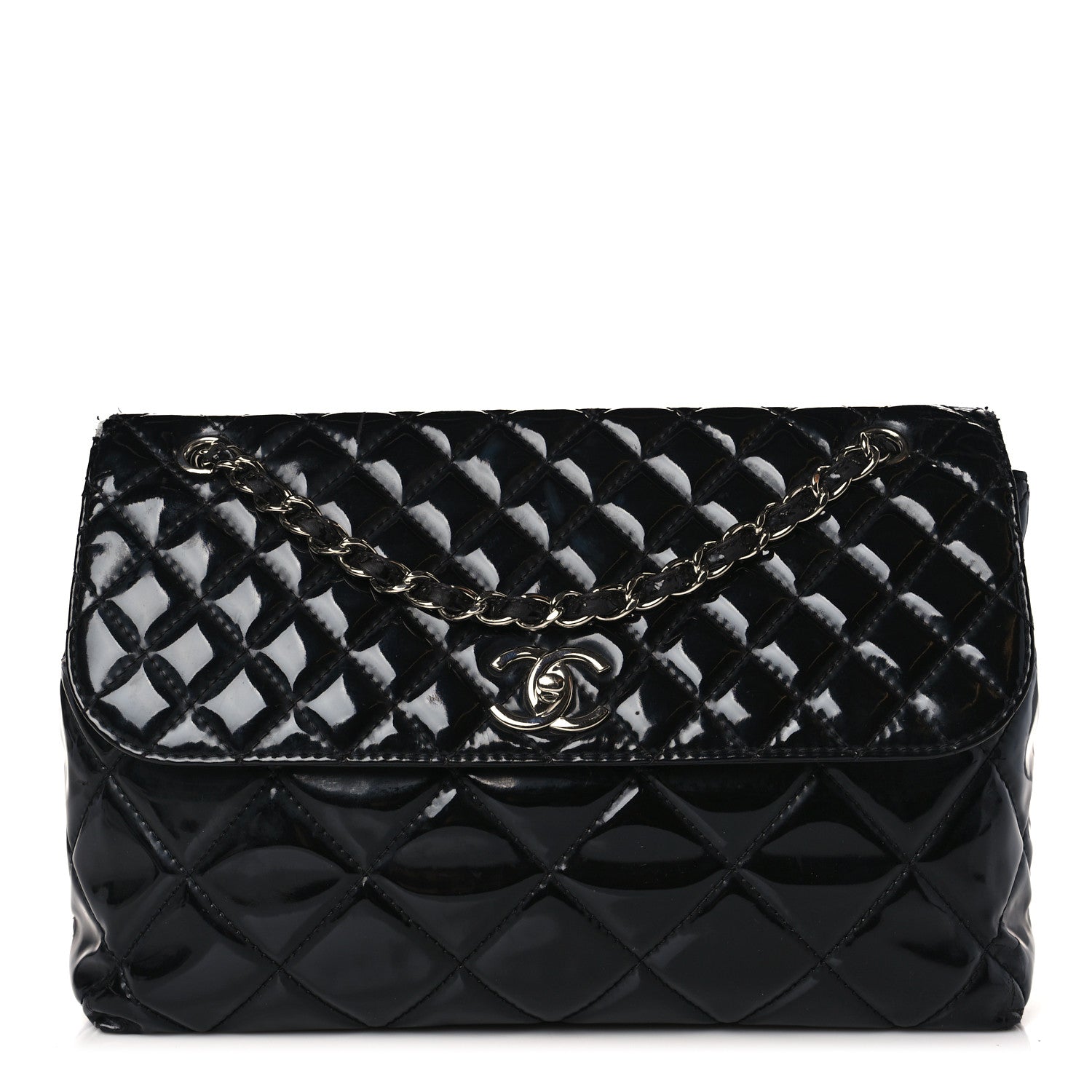 Chanel Vinyl Quilted In the Business Flap Bag Black 1 of 11