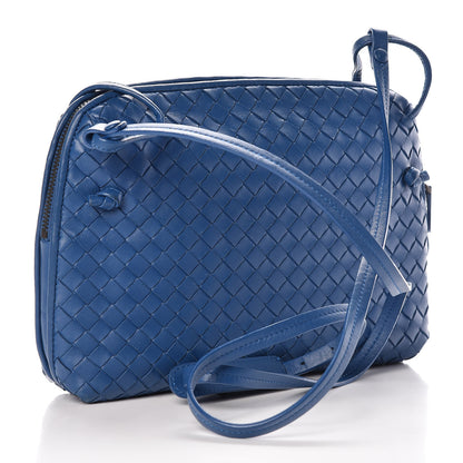 Bottega Veneta Nappa Intrecciato Pillow Crossbody Messenger Bleuette 3 of 13