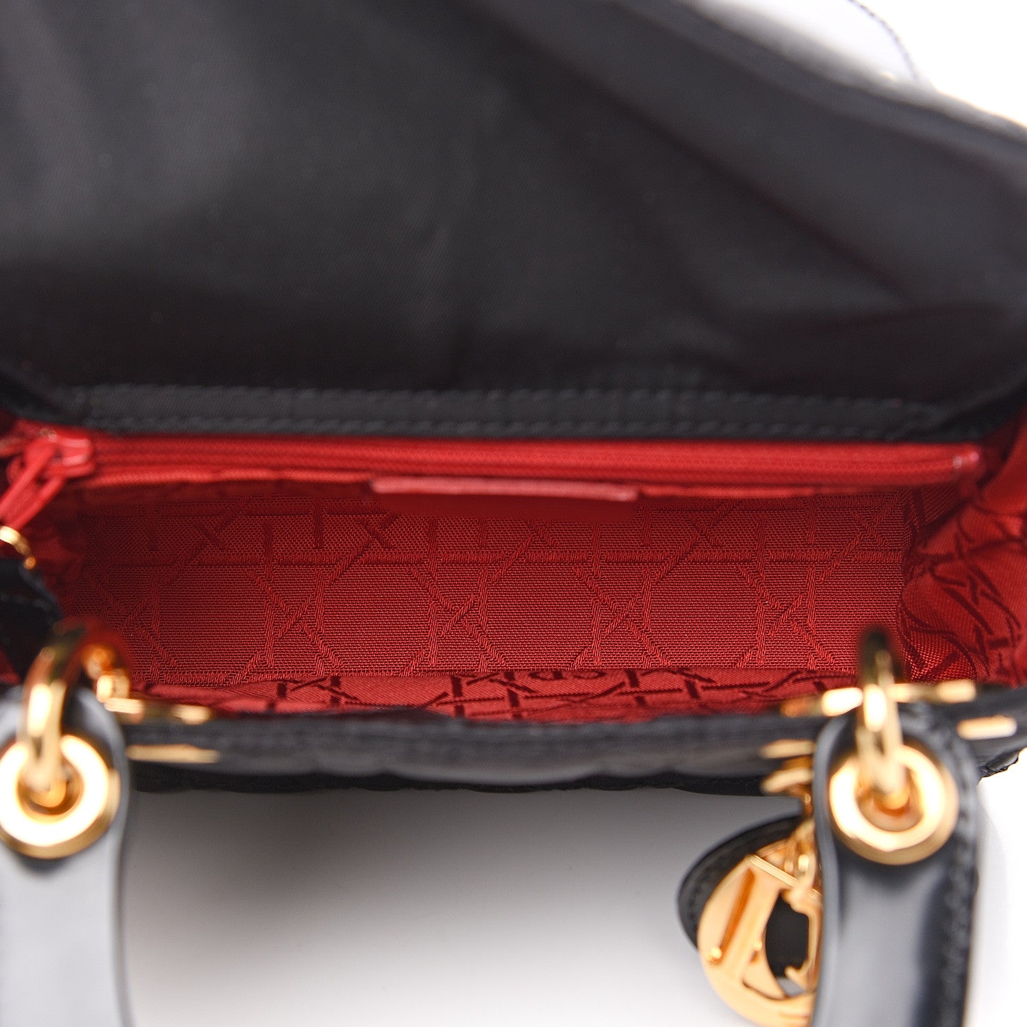 Christian Dior Nylon Cannage Mini Lady Dior Black 4 of 9