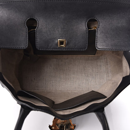 Versace Calfskin Large Palazzo Empire Bag Black 6 of 40