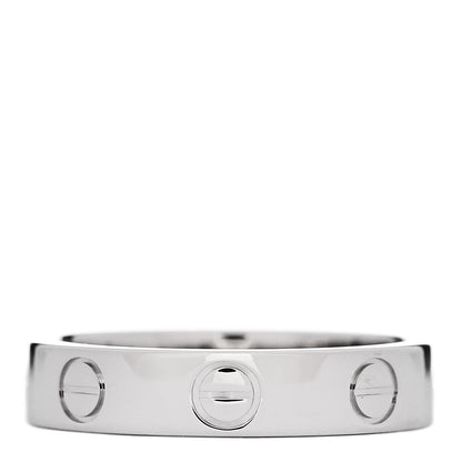Cartier Platinum 3.5mm LOVE Wedding Band Ring 48 4.5 3 of 5