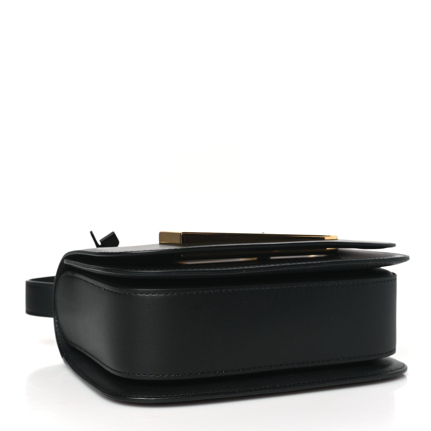Olen Calfskin Small Lingot Crossbody Black