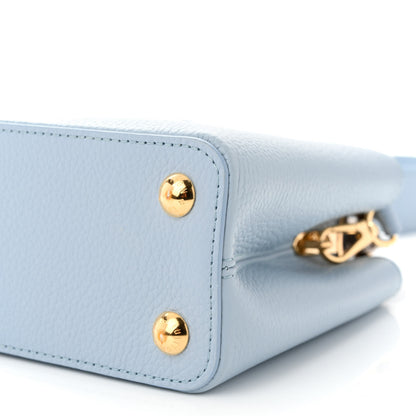 Louis Vuitton Taurillon Calfskin Karung Patchwork Capucines BB Olympe Blue 9 of 10