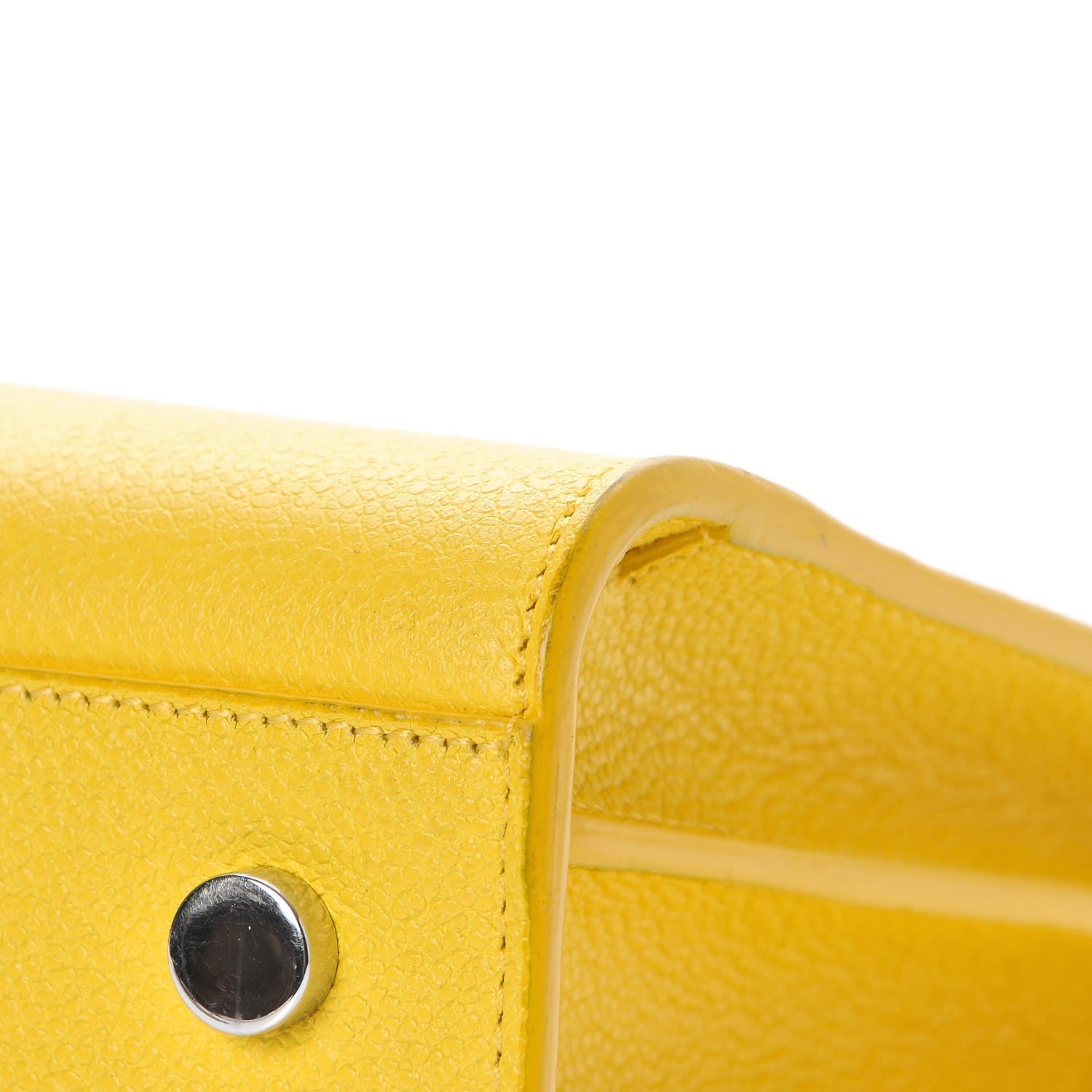 Saint Laurent Grained Calfskin Baby Sac De Jour Yellow 15 of 15
