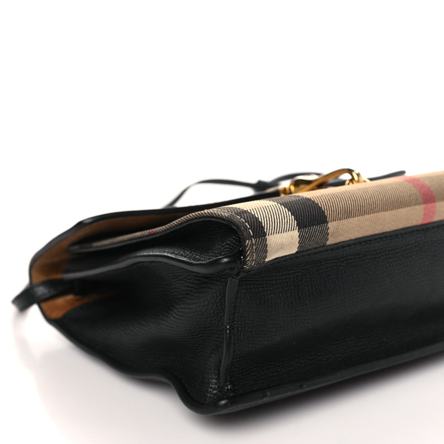Derby Calfskin House Check Small Macken Crossbody Bag Black