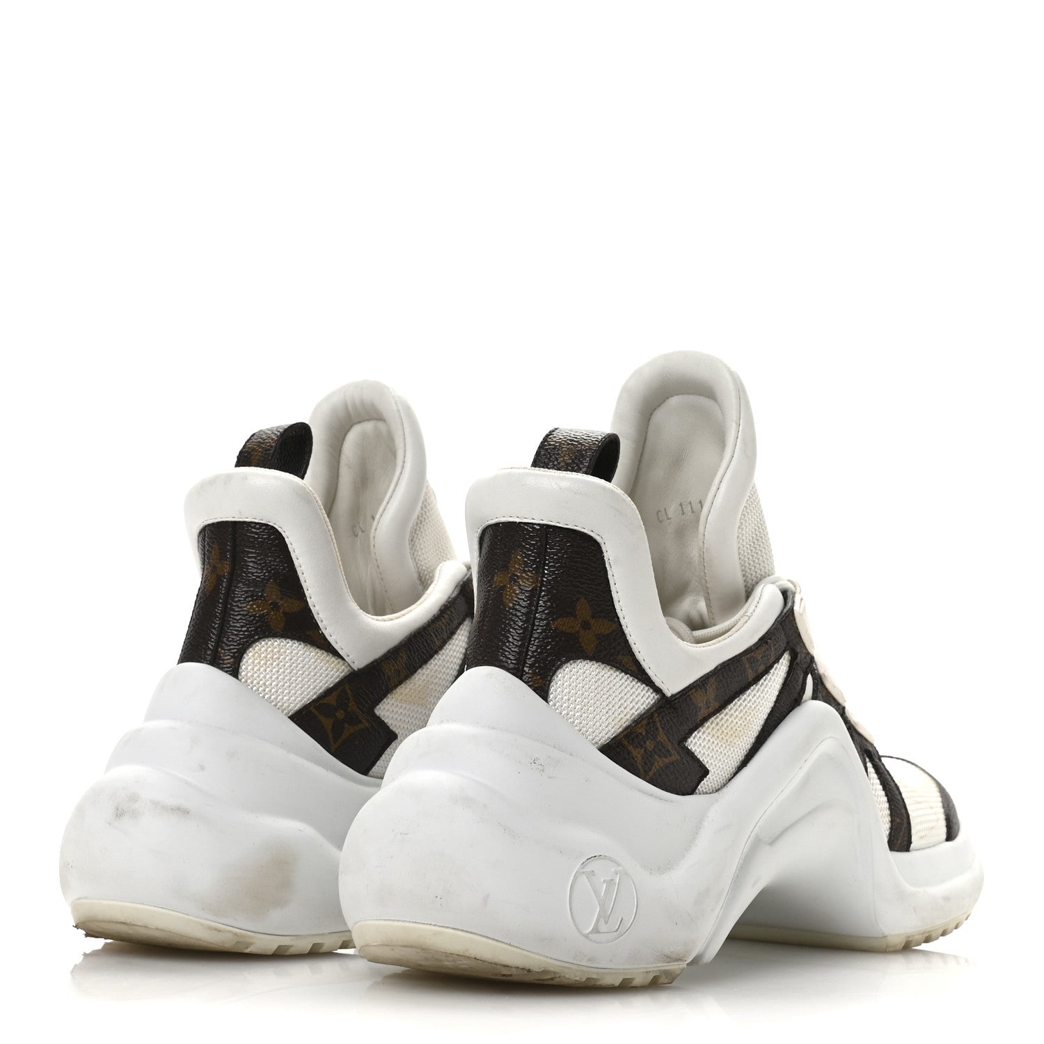 Louis Vuitton Patent Monogram LV Archlight Sneakers 38 White 5 of 8