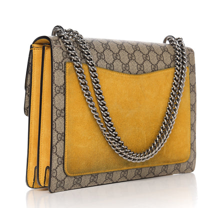 Gucci GG Supreme Monogram Medium Dionysus Shoulder Bag Yellow 2 of 13