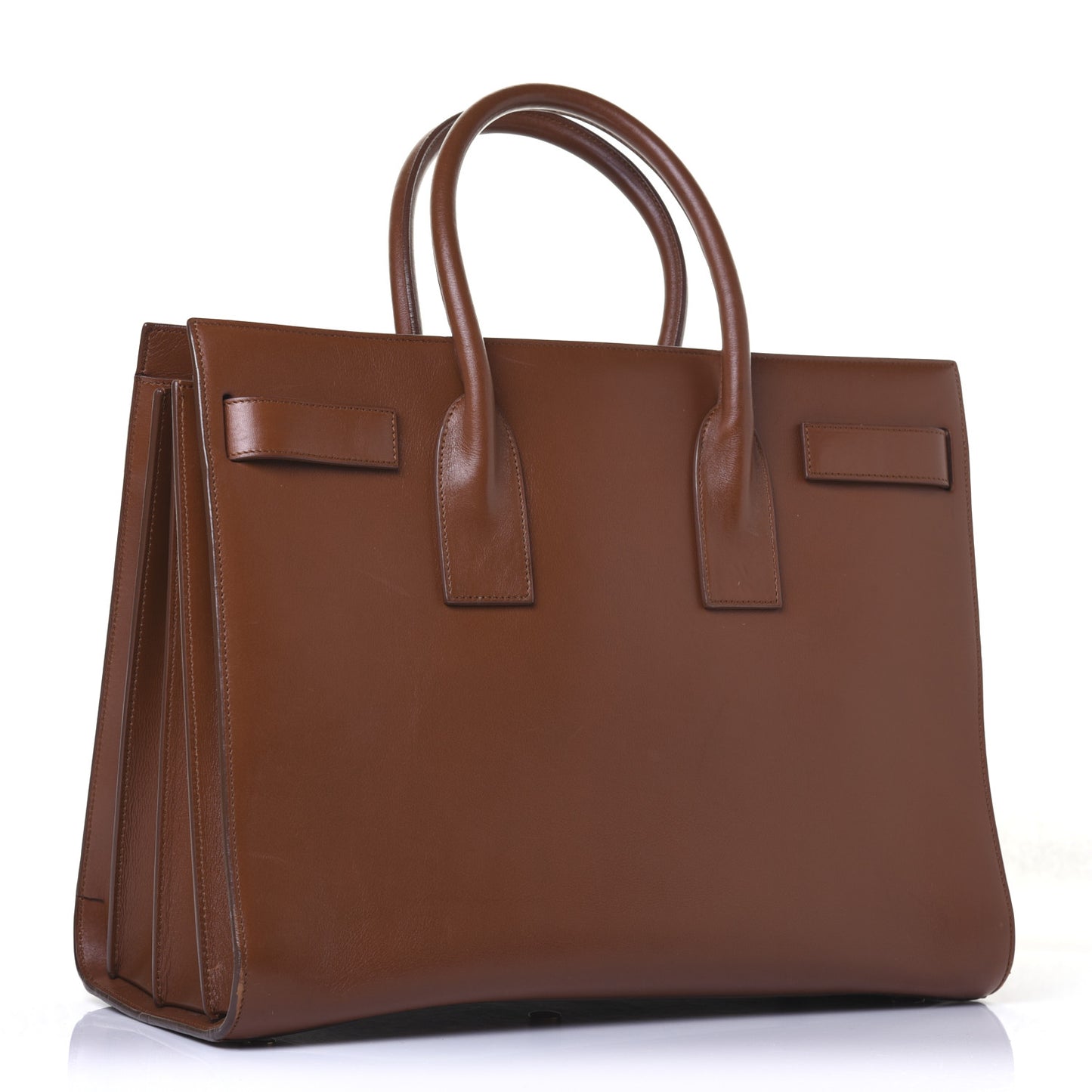 Calfskin Large Sac De Jour Carryall Cognac
