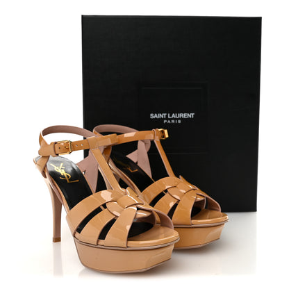 Saint Laurent Patent Tribute 75 Platform Sandals 36.5 Pale Pink 10 of 10