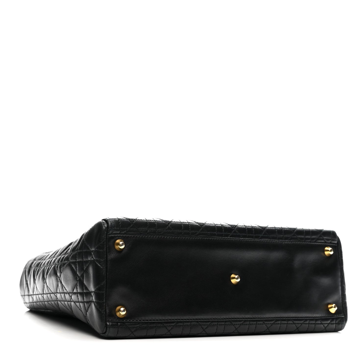 Lambskin Cannage Large Lady Dior Black