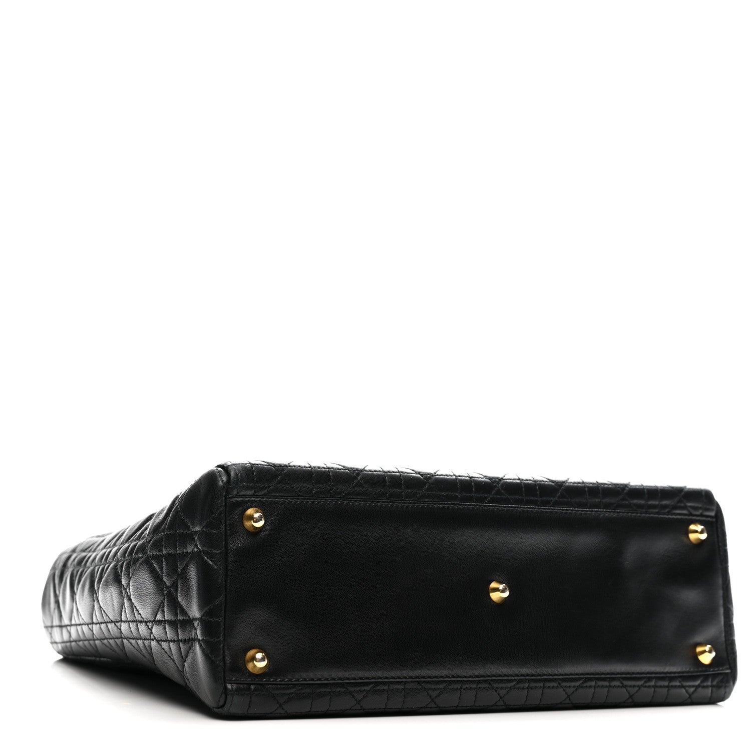 Christian Dior Lambskin Cannage Large Lady Dior Black 4 of 16