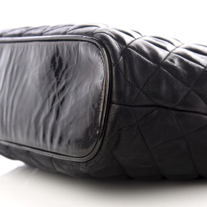 Chanel Lambskin Patent Quilted Shoulder Bag Black 6 of 8